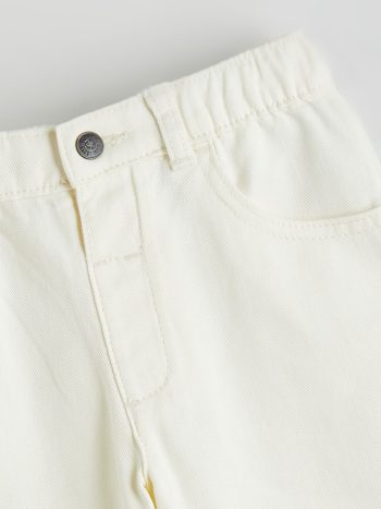 LCW Kids Cream Elastic Waist Boys Pants