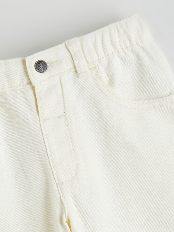 LCW Kids Cream Elastic Waist Boys Pants