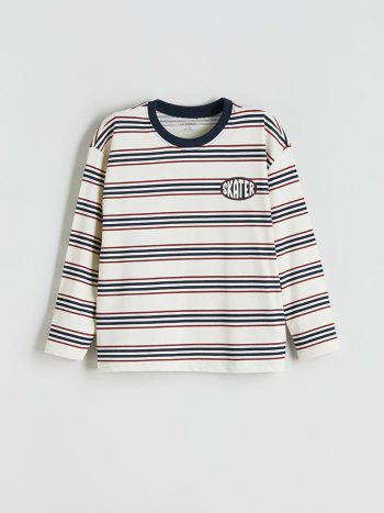 Boys' Long Sleeve Printed Crew Neck T-Shirt