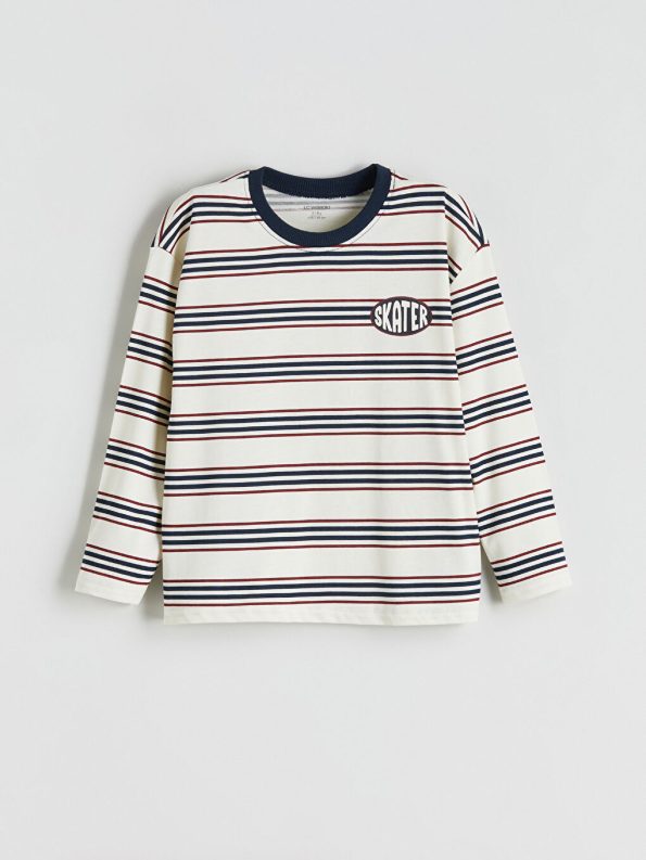 Boys' Long Sleeve Printed Crew Neck T-Shirt
