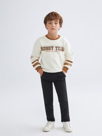 LCW Kids Black Elastic Waist Basic Boys' Jean Pants