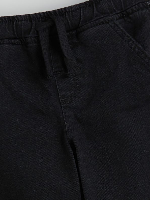 LCW Kids Black Elastic Waist Basic Boys' Jean Pants