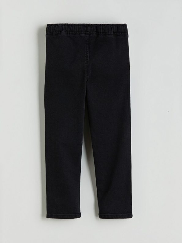 LCW Kids Black Elastic Waist Basic Boys' Jean Pants