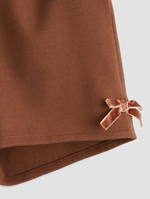 Girls' three-piece set: shirt, shorts, and long socks