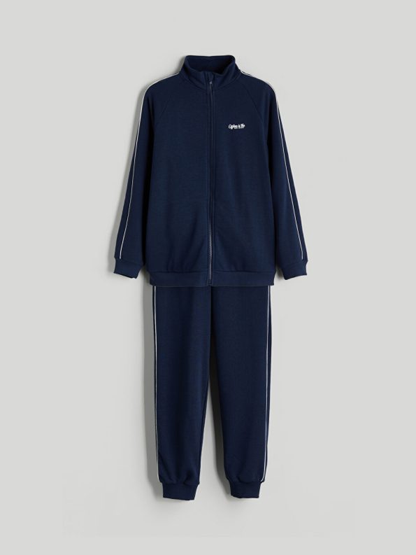 LCW Kids Navy Blue Collar Boys Tracksuit