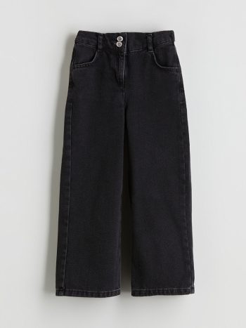 LCW Kids Black Adjustable Waist Girls' Jean Pants