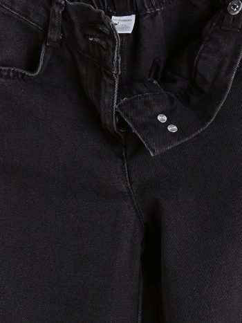 LCW Kids Black Adjustable Waist Girls' Jean Pants