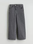LCW Kids Grey Adjustable Waist Girls' Jean Pants