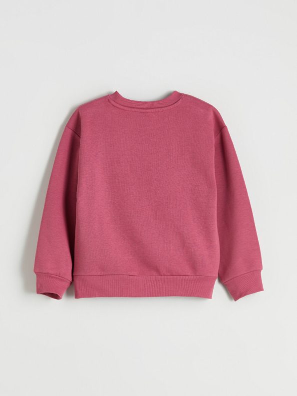 LCW Kids Pink Round Neck Girls Sweatshirt