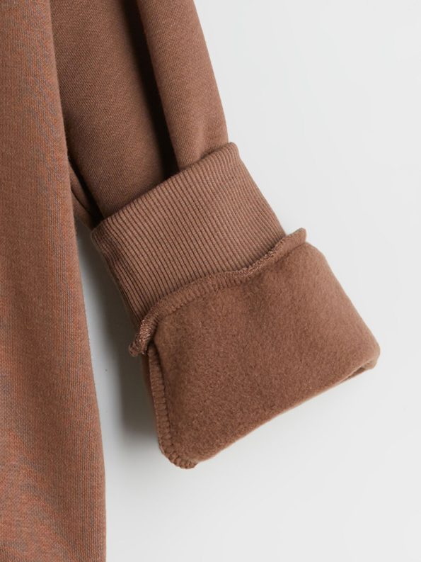 LCW Kids Brown Hooded Sweatshirt for Girls