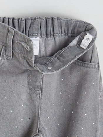 LCW Kids Adjustable Waistband Girls Denim Pants