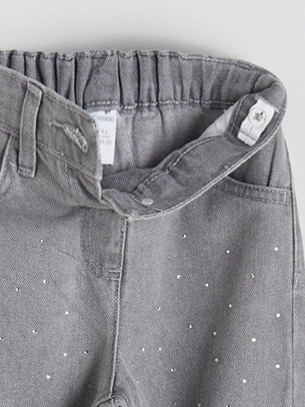 LCW Kids Adjustable Waistband Girls Denim Pants