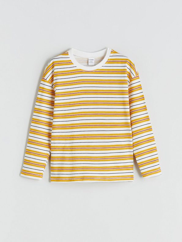 LCW Kids Striped Crew Neck T-Shirt for Boys
