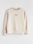 LCW Kids Beige Crew Neck Girls' Sweatshirt