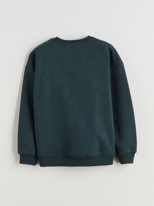 LCW Vision Green Crew Neck Boys Sweatshirt