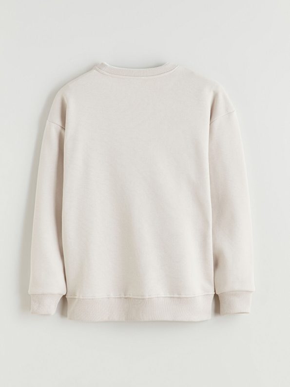 LCW Vision Beige Crew Neck Boys Sweatshirt