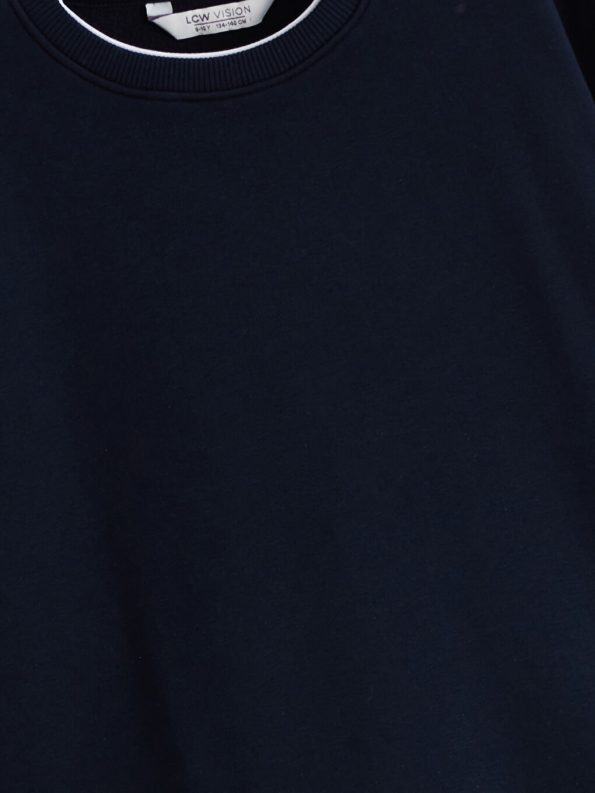 LCW Vision Navy Blue Crew Neck Sweatshirt for Boys