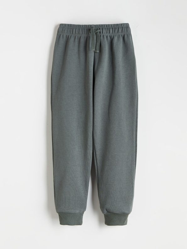 LCW Kids Green Crew Neck Boys T-Shirt and Sweatpants