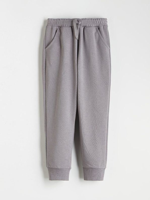 LCW Kids Gray Crew Neck Boys Sweatshirt and Sweatpants Set