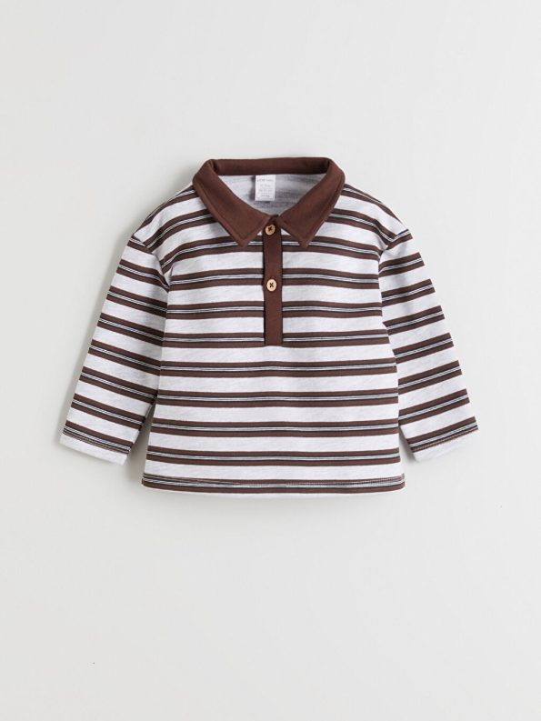 LCW Baby Mixed Polo Collar Boy's T-Shirt and Jean Pants
