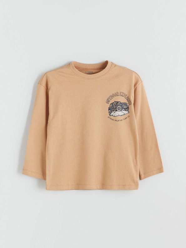 LCW Kids Beige Printed Boys T-Shirt Set of 2