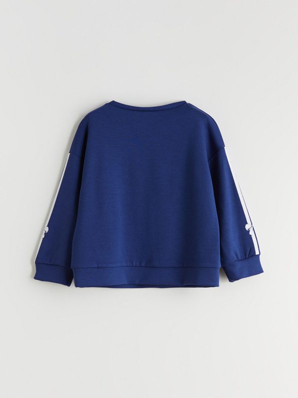 Girls' 2-piece set: striped blouse with wide-leg pants