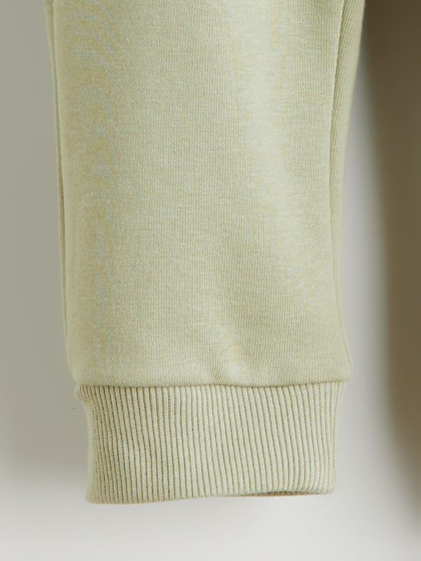 LCW Kids Beige Crew Neck Boys T-Shirt and Sweatpants