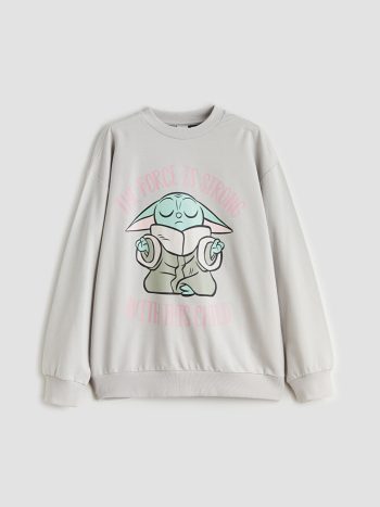LCW Kids Gray Star Wars Printed Girls Sweatshirt