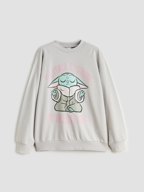 LCW Kids Gray Star Wars Printed Girls Sweatshirt