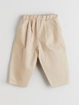 LCW Baby Beige Pleated Baby Boy Pants