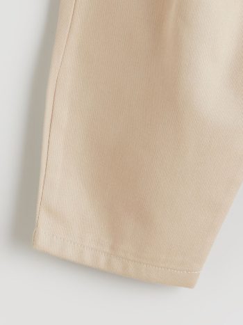 LCW Baby Beige Pleated Baby Boy Pants