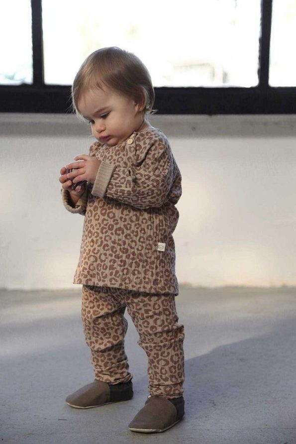 Leopard Print Top and Bottom Set