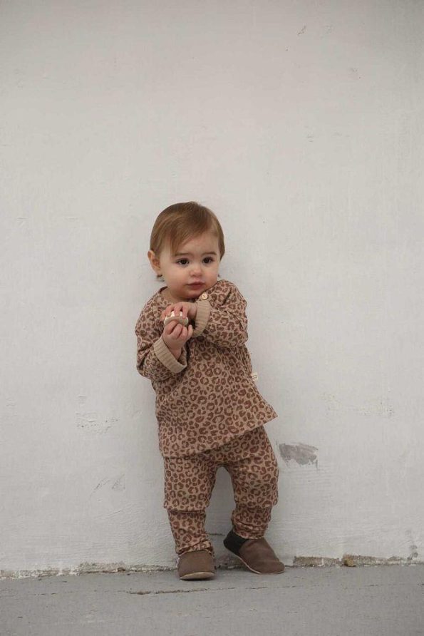 Leopard Print Top and Bottom Set