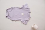 Lilac Basic Short Sleeve Bodysuit