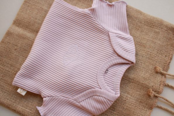 Lilac Ribbed Baby Girl Bodysuit