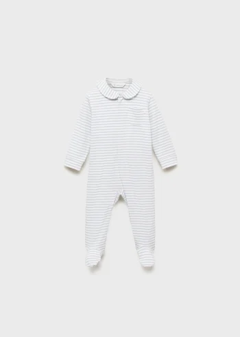 Striped Baby Pajama Bodysuit