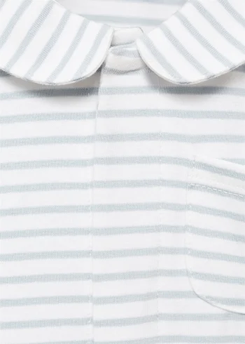 Striped Baby Pajama Bodysuit