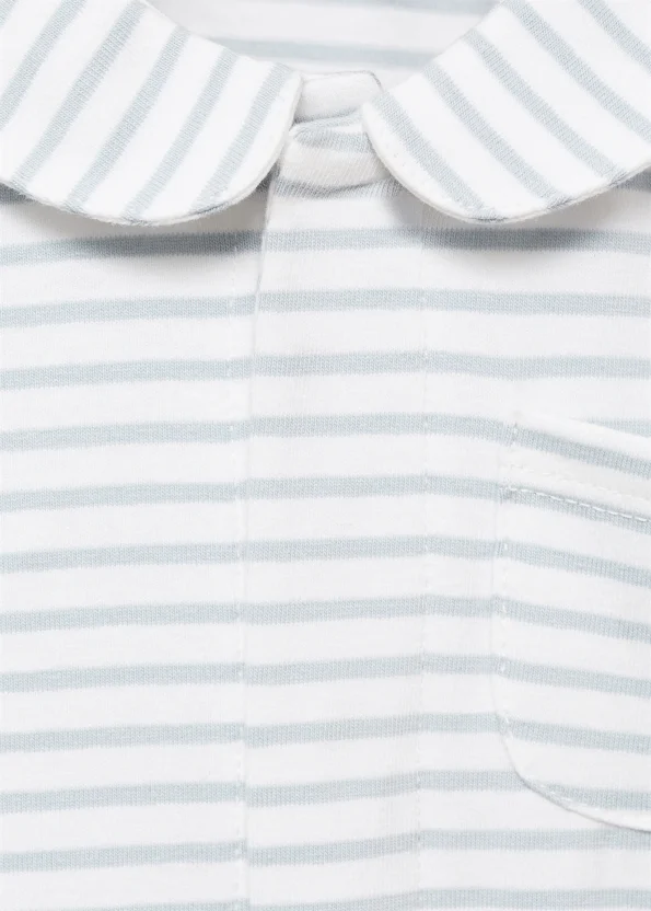Striped Baby Pajama Bodysuit