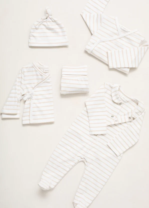 Striped Baby Bodysuit Pajama