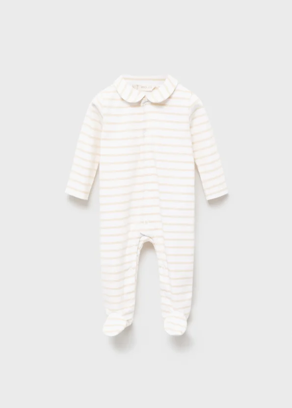 Striped Baby Bodysuit Pajama