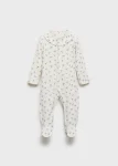 Floral Print Baby Collar Pajama