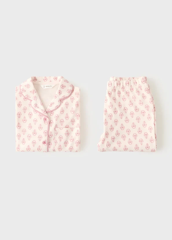 Floral Long Pajama Set