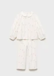 Baby Collar Printed Pajamas