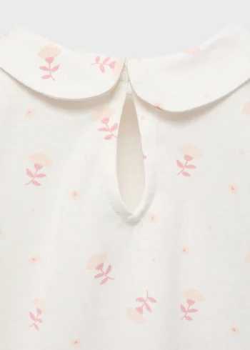 Baby Collar Printed Pajamas