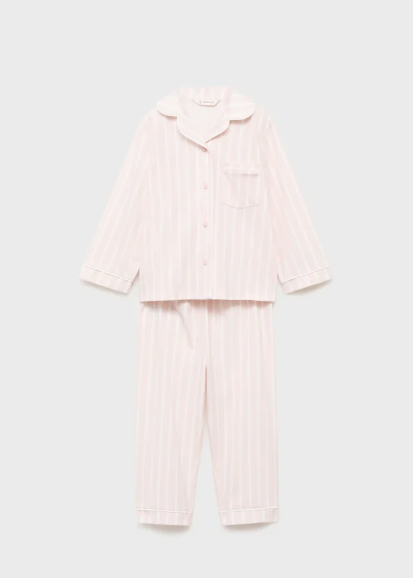 Striped Long Pajama Set
