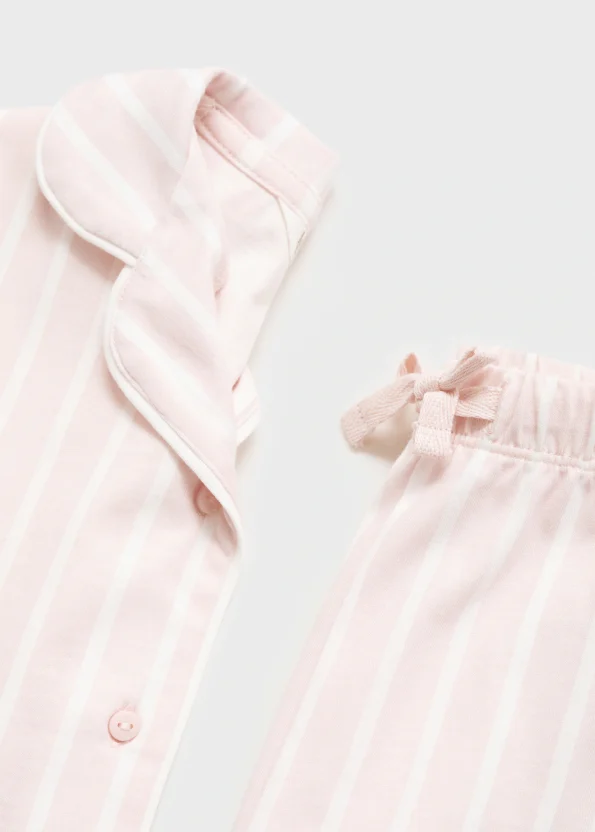 Striped Long Pajama Set