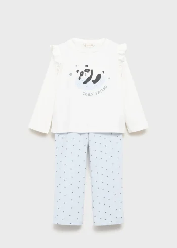 Printed Long Pajama Set