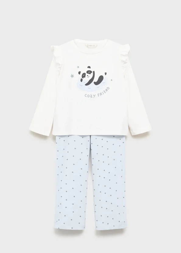 Printed Long Pajama Set