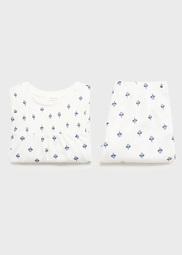 Printed Cotton Pajama Set