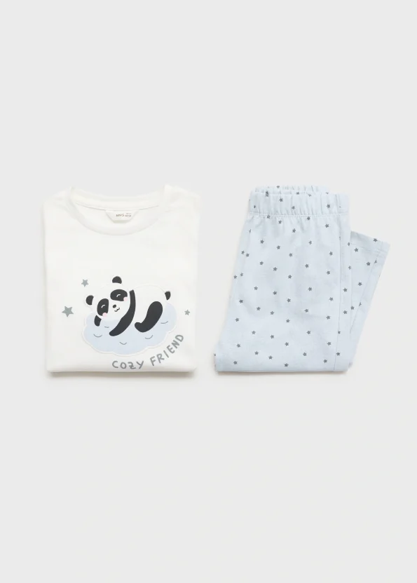 Printed Long Pajama Set